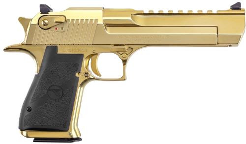 Desert Eagle Mark XIX .44 Magnum Semi-Auto Handgun with Gold Finish and Adjustable Sights