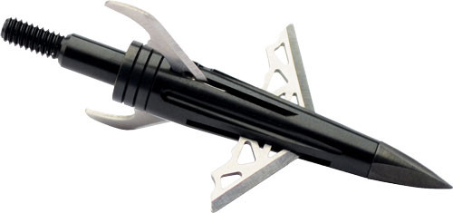 New Archery Products NAP60DKX100 Broadhead with Pivoting Main Blade and Spitfire Spring Clip Technology