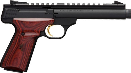Browning Buck Mark Field .22 Long Rifle Semi-Auto Pistol with Suppressor Compatibility and Adjustable Sights