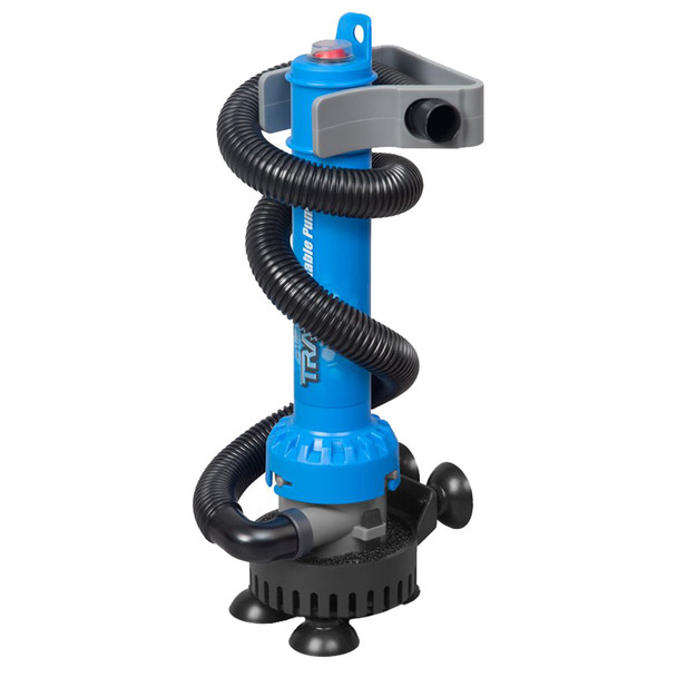 TRAC Outdoors Portable Bilge Pump - Self-Priming Centrifugal Water Pump for Small Boats and Utility Applications