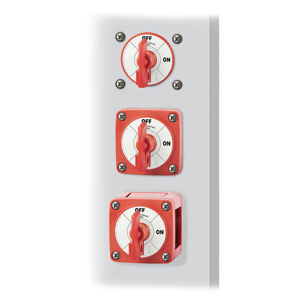 Blue Sea Systems 6004 Single Circuit ON-OFF Switch with Locking Key - Red