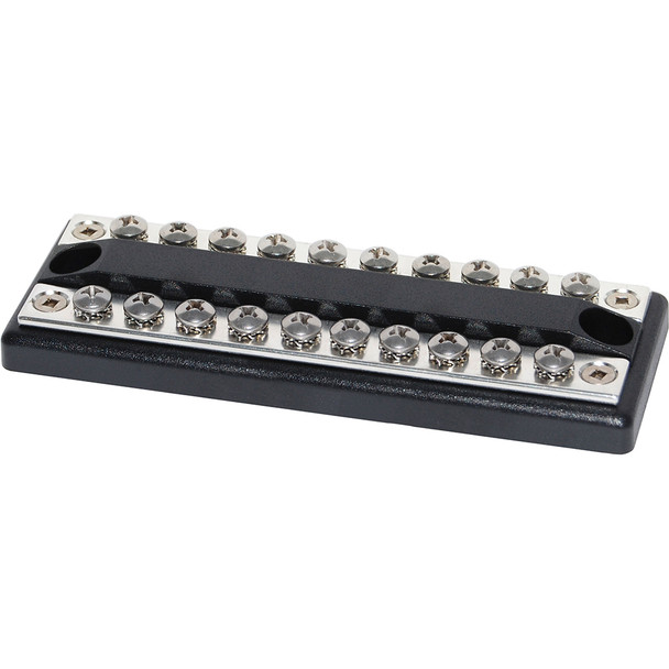 Blue Sea Systems 2702 DualBus 100AMP Common BusBar with 8-32 Screw Terminals