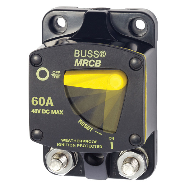 Blue Sea Systems 7140 187 Series 60 Amp Thermal Circuit Breaker for Marine and Automotive Applications