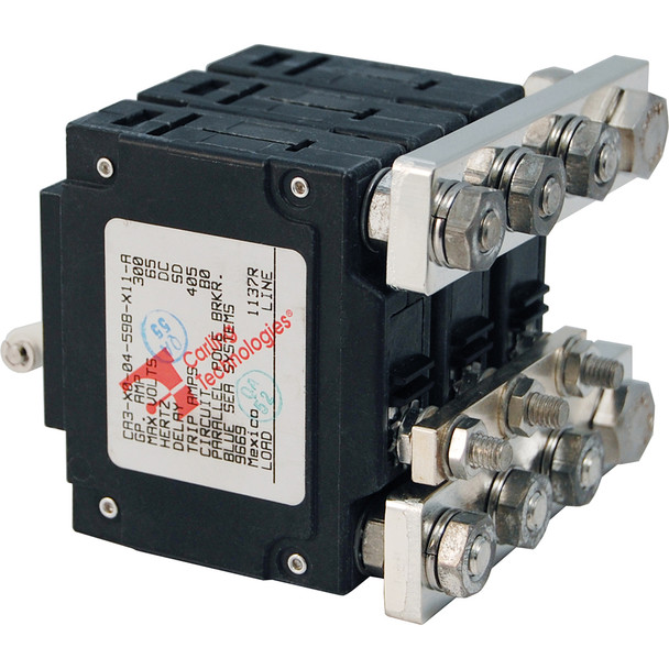 Blue Sea Systems 7271 C-Series Triple Pole Toggle DC Circuit Breaker, 300A