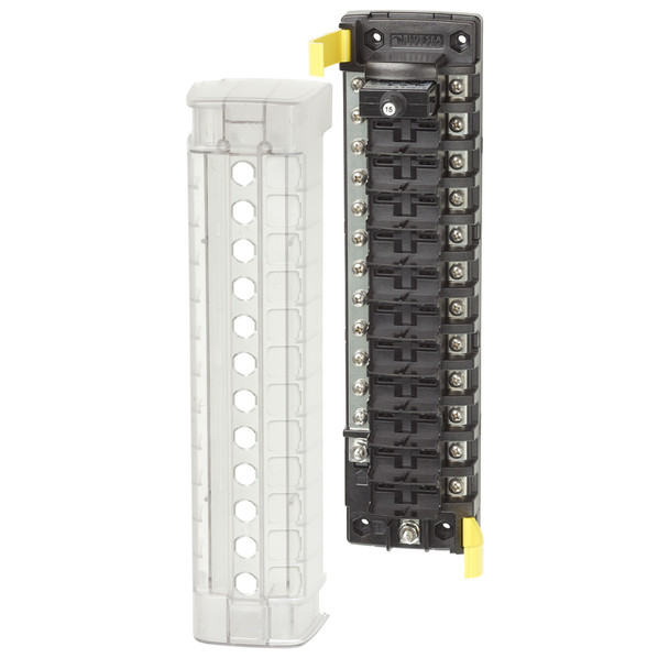 Blue Sea Systems 5054 ST CLB Circuit Breaker Block with Negative Bus, 12 Positions