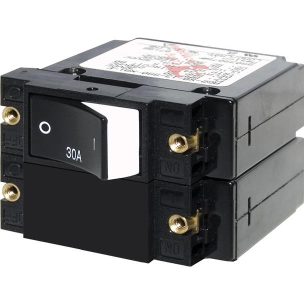 Blue Sea Systems A-Series Raised Rocker Circuit Breaker - Double Pole 30A