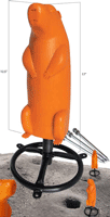 Do All Traps Do-All 3-D Prairie Dog Self-Healing Shooting Target with Action Base
