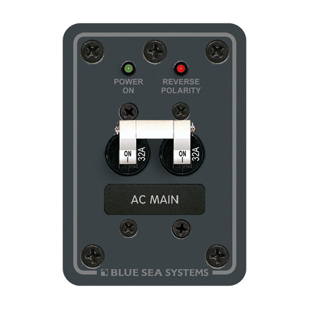 Blue Sea Systems 8179 AC Main European 230V 32A Double Pole Circuit Breaker