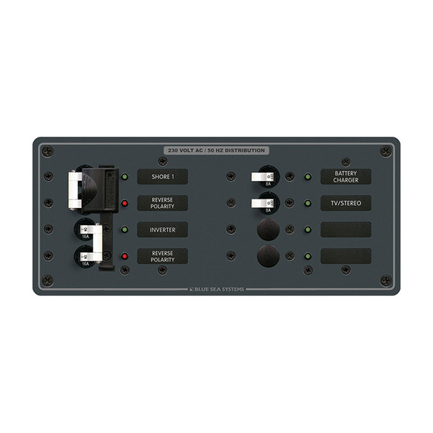 Blue Sea Systems 8599 AC Toggle Source Selector for 230V Systems - 2 Sources, 4 Positions
