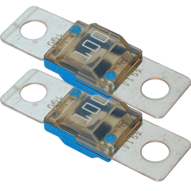 Blue Sea Systems MIDI/AMI Fuse Pair - 100 Amp, Corrosion-Resistant with Visible Blowout Indicator
