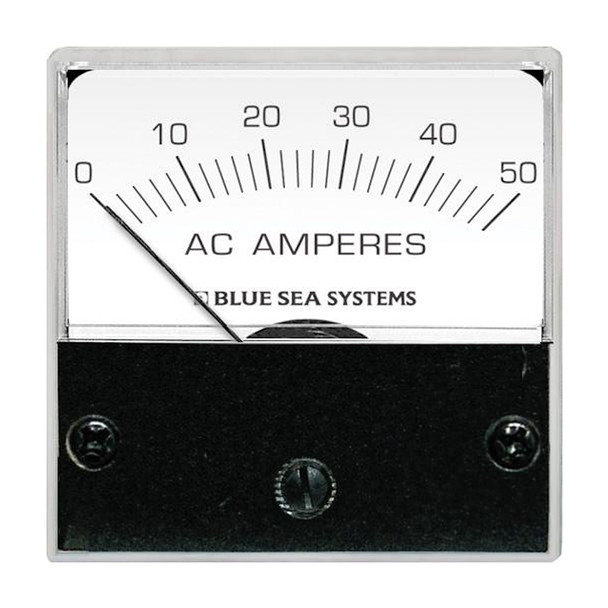 Blue Sea Systems 8246 AC Analog Micro Ammeter - Compact 2-Wire Current Measurement with Backlit Display