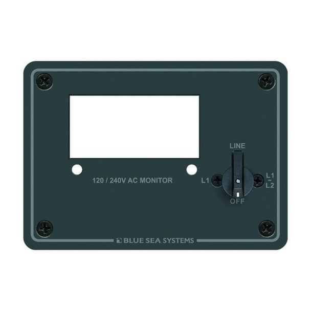 Blue Sea Systems 8410 120/240V AC Digital Meter Panel for Electrical Monitoring