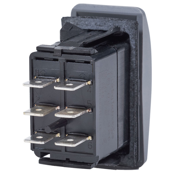 Blue Sea Systems 8222 Water-Resistant Contura III Switch - (ON)-OFF-(ON) - Grey