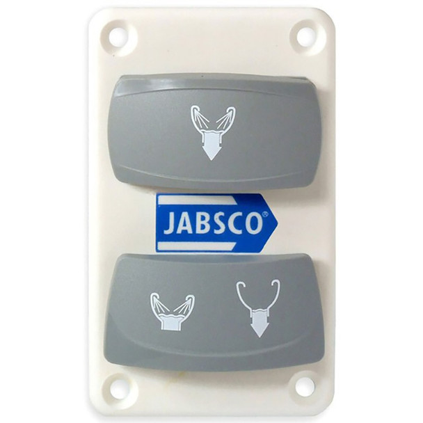 Jabsco Dual Rocker Switch Panel 37047-2000 for Quiet Toilets