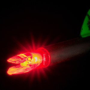 Nockturnal Lighted Nocks with Red LED - 3 Pack for 20+ Hours Battery Life
