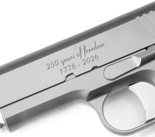 Ed Brown Products 1776 Commemorative Stainless Steel 45 ACP Semi-Auto Pistol with Wood Grips