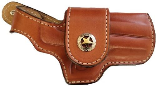 Bond Arms Driving Holster RH for Bond Derringers up to 3.5 Inches, Tan Leather