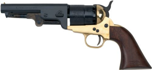 E.M.F. 1851 Navy Brass Sheriff Revolver with 44 Caliber and Octagon Barrel