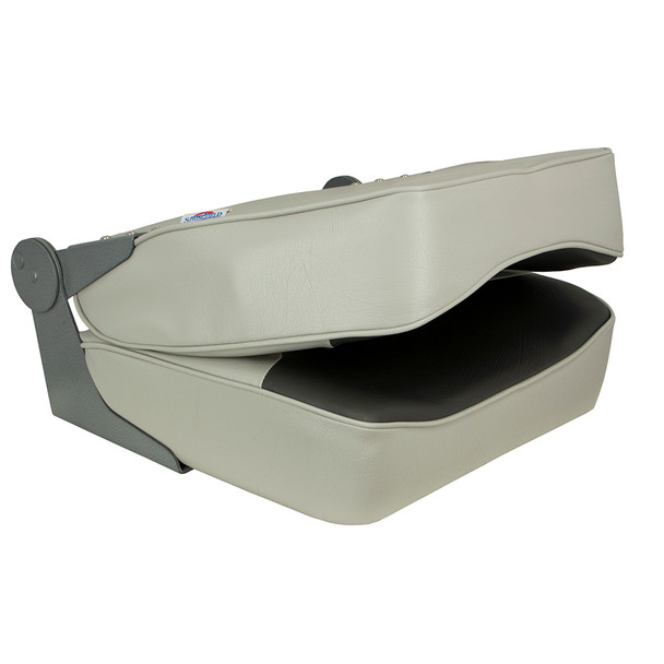 Springfield Marine XXL Folding Seat - Grey/Charcoal for Plus Size Comfort