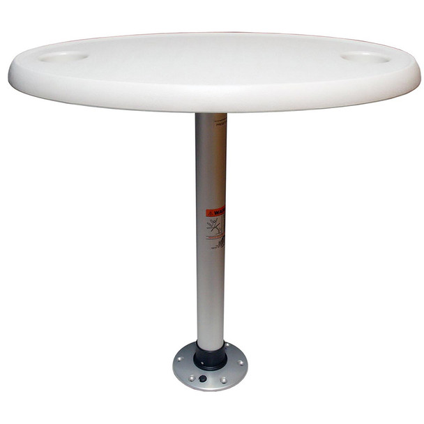 Springfield Marine White Oval Table Package - 18 x 30 inches with Threadlock