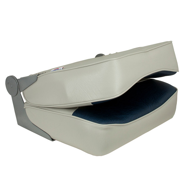 Springfield Marine XXL Folding Seat – Grey/Blue, Perfect for Plus Size Comfort