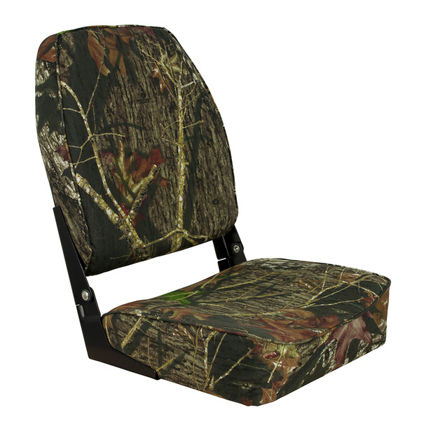 Springfield Marine High Back Folding Seat - Mossy Oak Break-Up