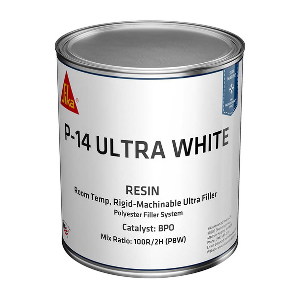 Sika Biresin AP014 White Polyester Fairing Compound with Hardener - Quart Can