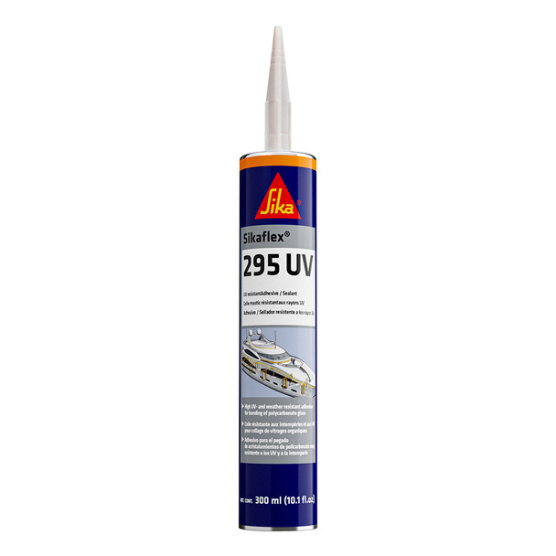 Sika Sikaflex 295 UV Black - 10oz Tube with Nozzle for Marine & Exterior Sealing