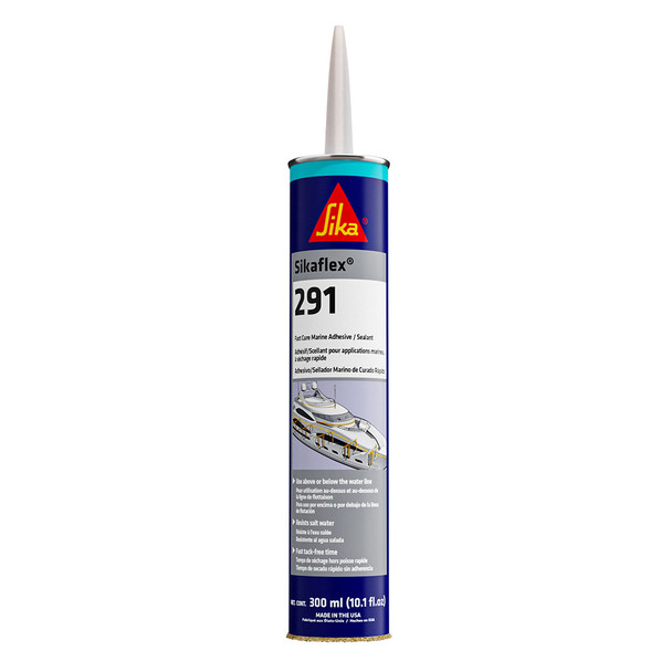 Sika Sikaflex 291 Fast Cure Marine Grade Adhesive and Sealant - 10.3 oz Cartridge, Black