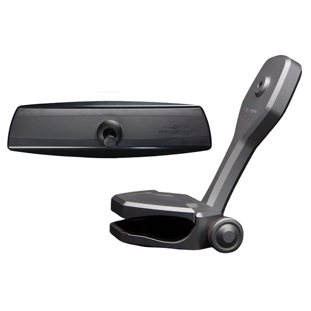PTM Watersports Mirror and Bracket Kit with VR-140 PRO Mirror & ZXR-361 Mount (Titanium Grey)