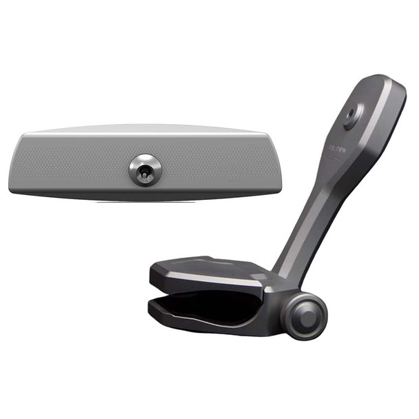 PTM Watersports Mirror/Bracket Kit with VR-140 Elite Mirror & ZXR-361 Titanium Grey