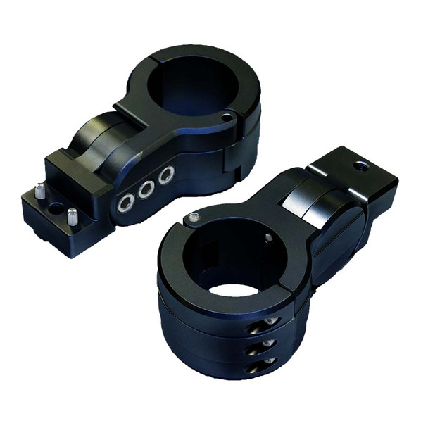 PTM Watersports Board Rack Mounts - 2.38-Inch Pipe Clamp in Black, Part P13198-2380TEBBK