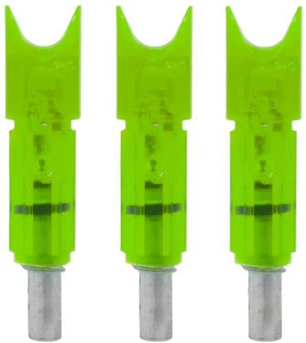 Lumenok GTC3G Gold Tip Lighted Nock - Green for Archery