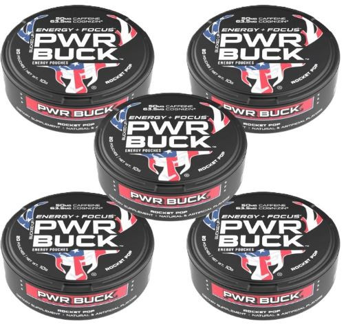 Bucked Up PWR Buck Energy Drink – Rocket Pop, 20-Can Pack