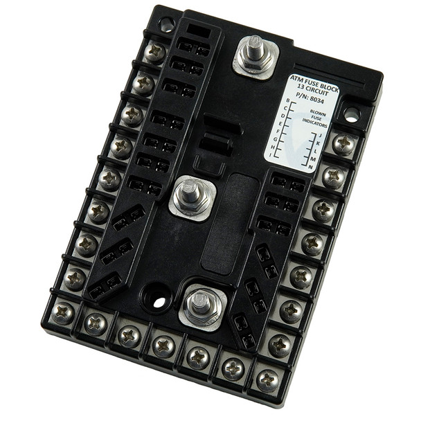 Egis Mobile Electric Fuse Block 13 Circuit + Ground 200A PDM-14 for Vehicle Electrical Systems