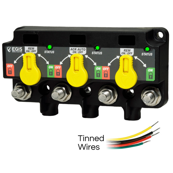Egis Mobile Electric XD Flex 1 Triple Relay/ACR/LVD with Knob - Tinned Wires