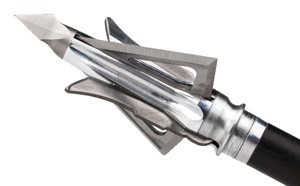 Grim Reaper Hybrid Broadheads with 100 Grain, 4-Blade V-Notch Chisel Tip * Pack of 3