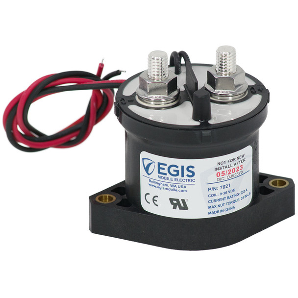 Egis Mobile Electric 7021 250A 12/24V Contactor for High-Current Remote Switching