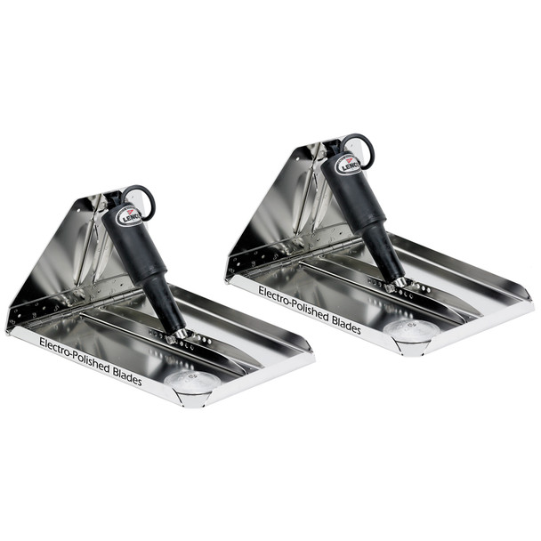 Lenco Marine 16" x 12" Heavy Duty Performance Trim Tab Kit with Electric Actuators - 12V
