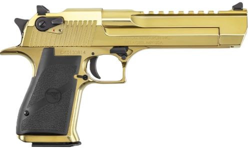 Desert Eagle Mark XIX .50 Action Express Semi-Auto Handgun with 6-Inch Barrel and Gold Finish, Model DE50ZNBK