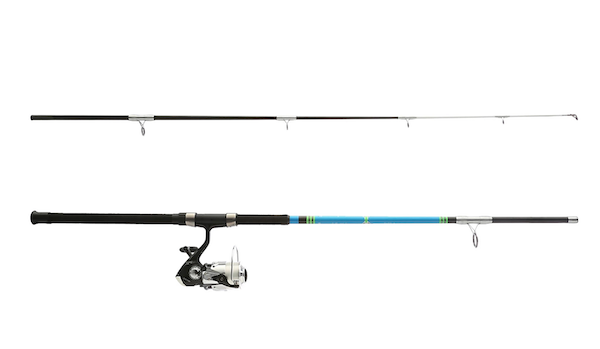 B'n'M Silver Cat 7' 2-Piece Spinning Combo Fishing Rod and Reel