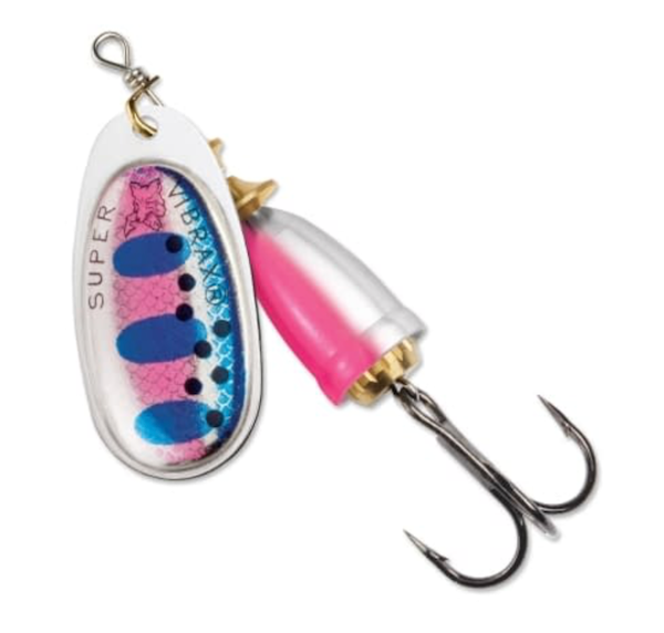 Rapala Vibrax 02 Painted 3/16 Rainbow Trout Fishing Lure - Model 60-20-616IC