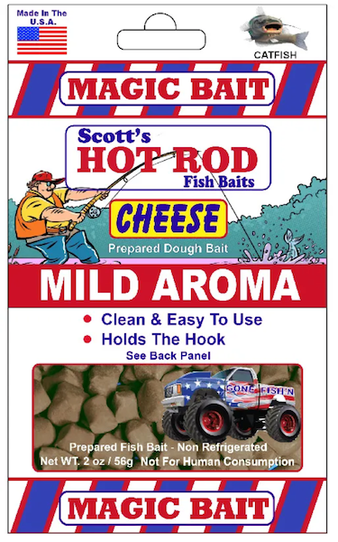 Magic Catfish Bait MB Hot Rod Mild Aroma Cheese 2oz Bag