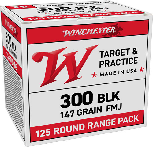 Winchester Ammunition USA 300 AAC Blackout 147 Grain Full Metal Jacketed Ammunition