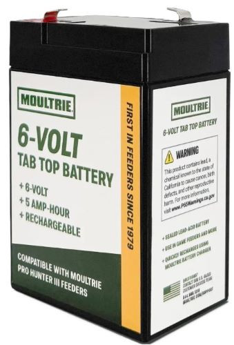 Moultrie MFA-15120 6V Tab Top Battery for Feeders