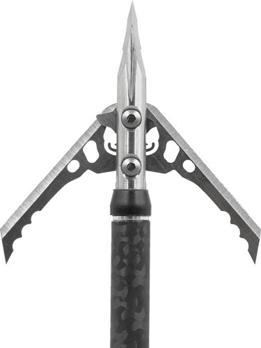 Rage Broadhead Hypodermic - 2 Inch Cut Mechanical Broadheads with Titanium Construction
