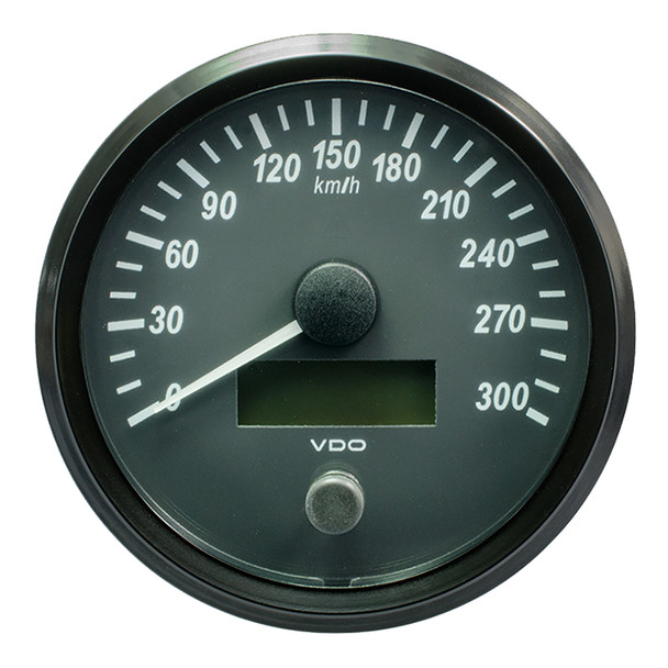 VDO SingleViu 4-Inch Speedometer - 300 KM/H, J1939 CAN & Analog Input