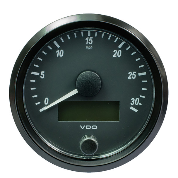 VDO SingleViu 80mm (3-1/8") Speedometer - 30 MPH with J1939 CAN Compatibility