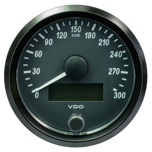 VDO SingleViu 80mm Speedometer - 300 KM/H with J1939 CAN Compatibility