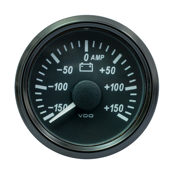VDO SingleViu 52mm Ammeter - 150 AMP, Digital and Analog Compatibility
